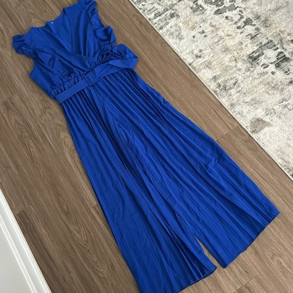 Blue Belted Jumpsuit - Picture 1 of 2